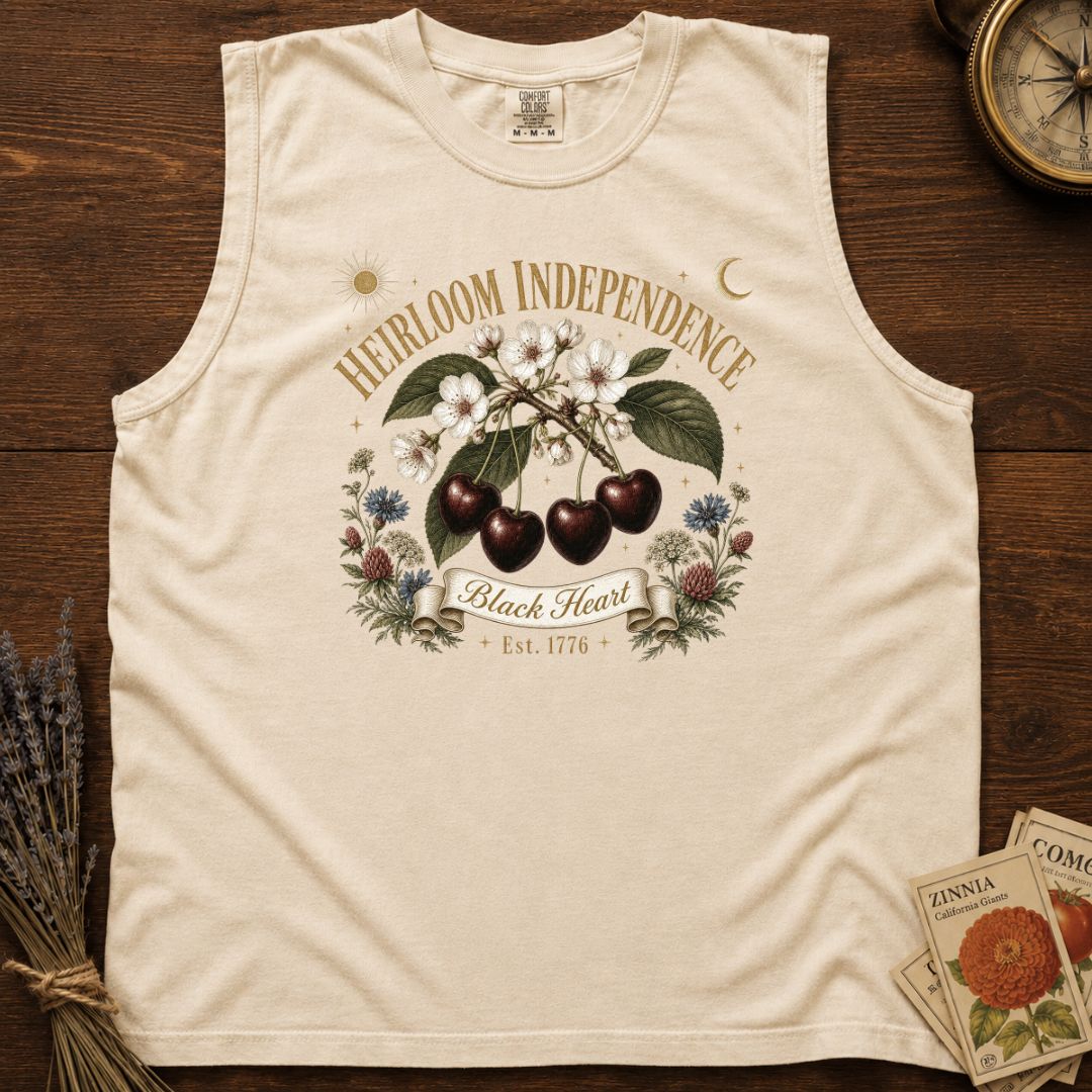 Black Heart Cherry — Comfort Colors Tank Top